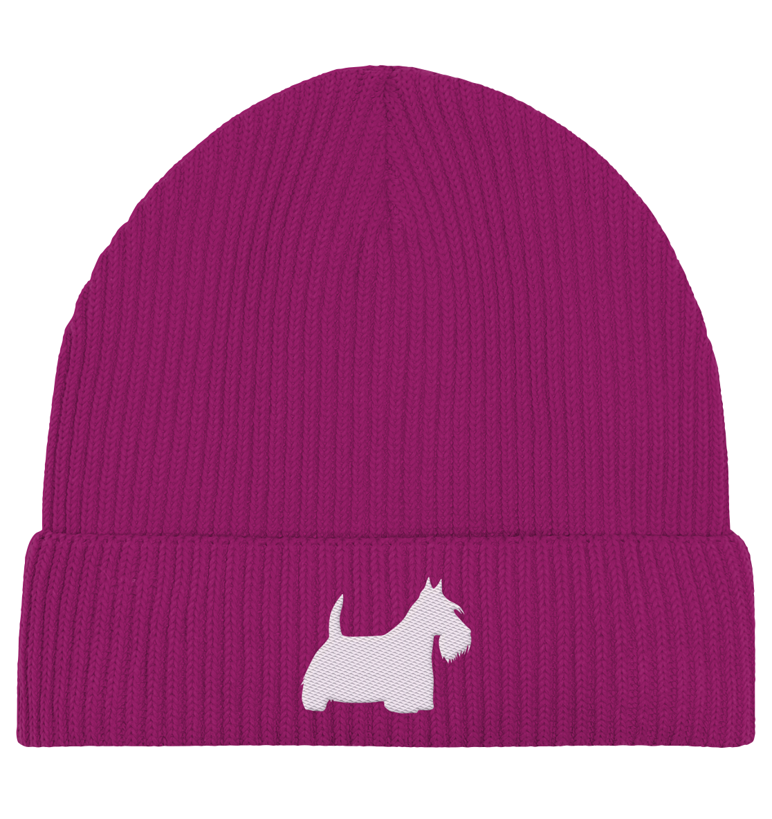 Scottish Terrier-Silhouette - Organic Fisherman Beanie