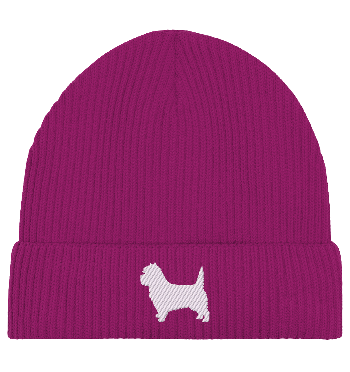 Cairn Terrier-Silhouette - Organic Fisherman Beanie