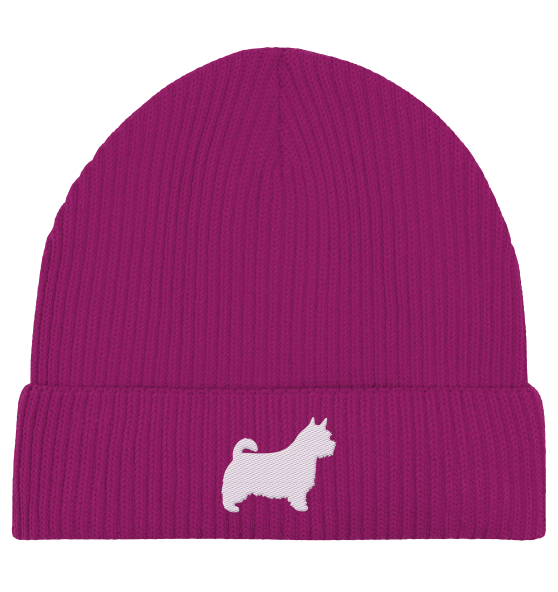 Norwich Terrier-Silhouette - Organic Fisherman Beanie