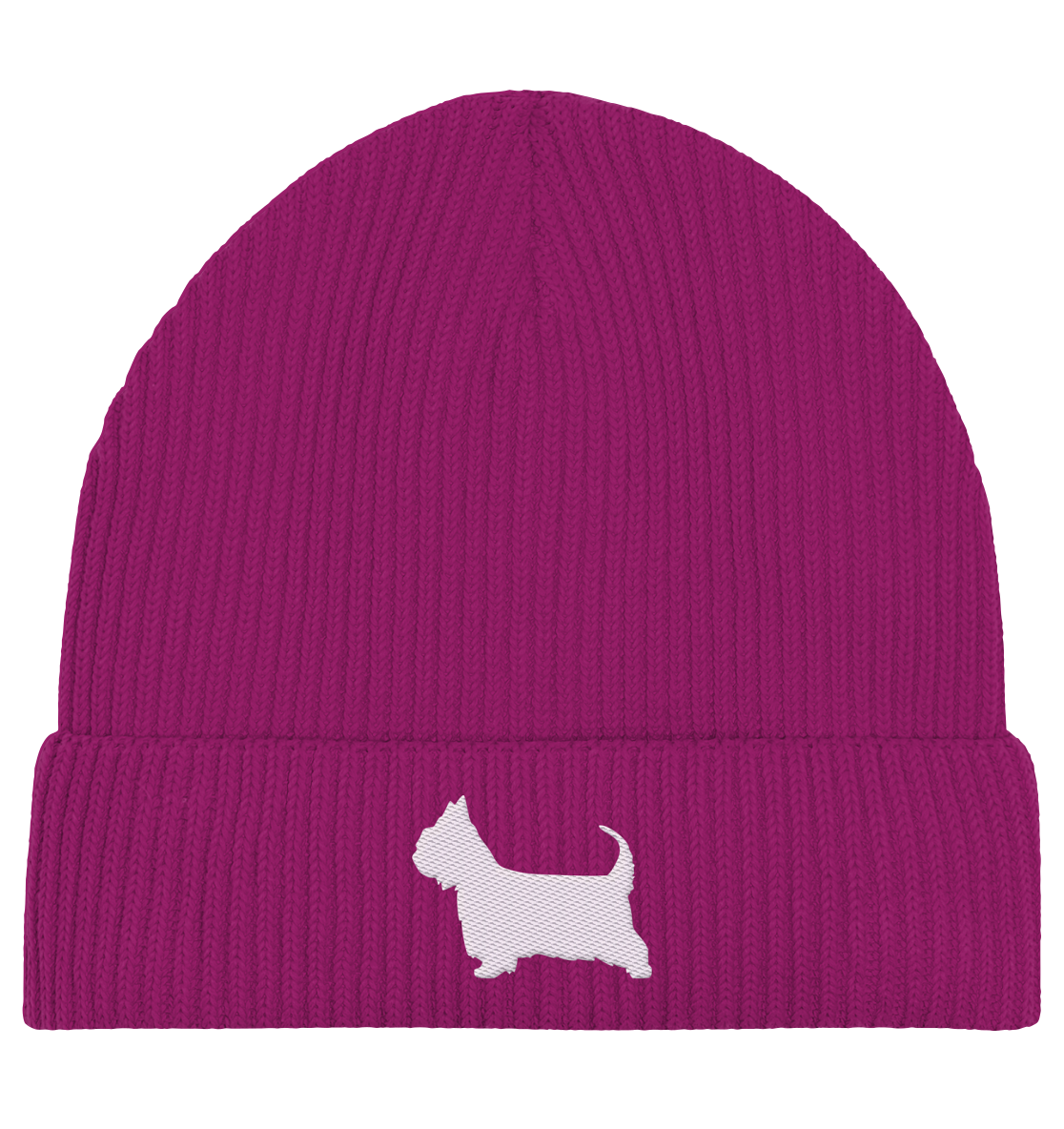 Australian Silky Terrier-Silhouette - Organic Fisherman Beanie