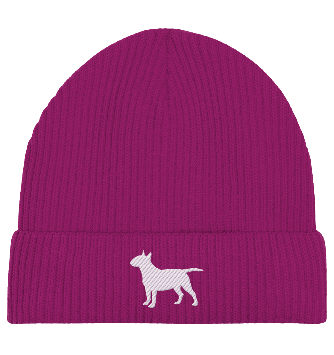 Bull Terrier-Silhouette - Organic Fisherman Beanie