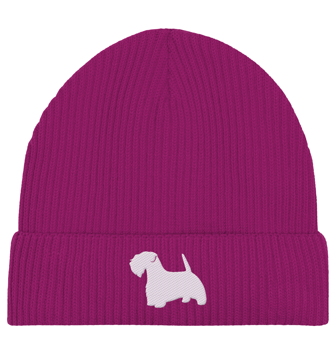 Sealyham Terrier-Silhouette - Organic Fisherman Beanie