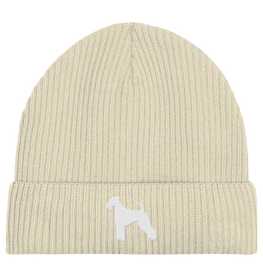 Airedale Terrier-Silhouette - Organic Fisherman Beanie