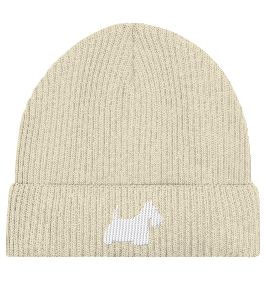 Scottish Terrier-Silhouette - Organic Fisherman Beanie