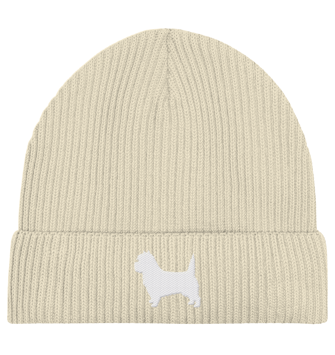 Cairn Terrier-Silhouette - Organic Fisherman Beanie