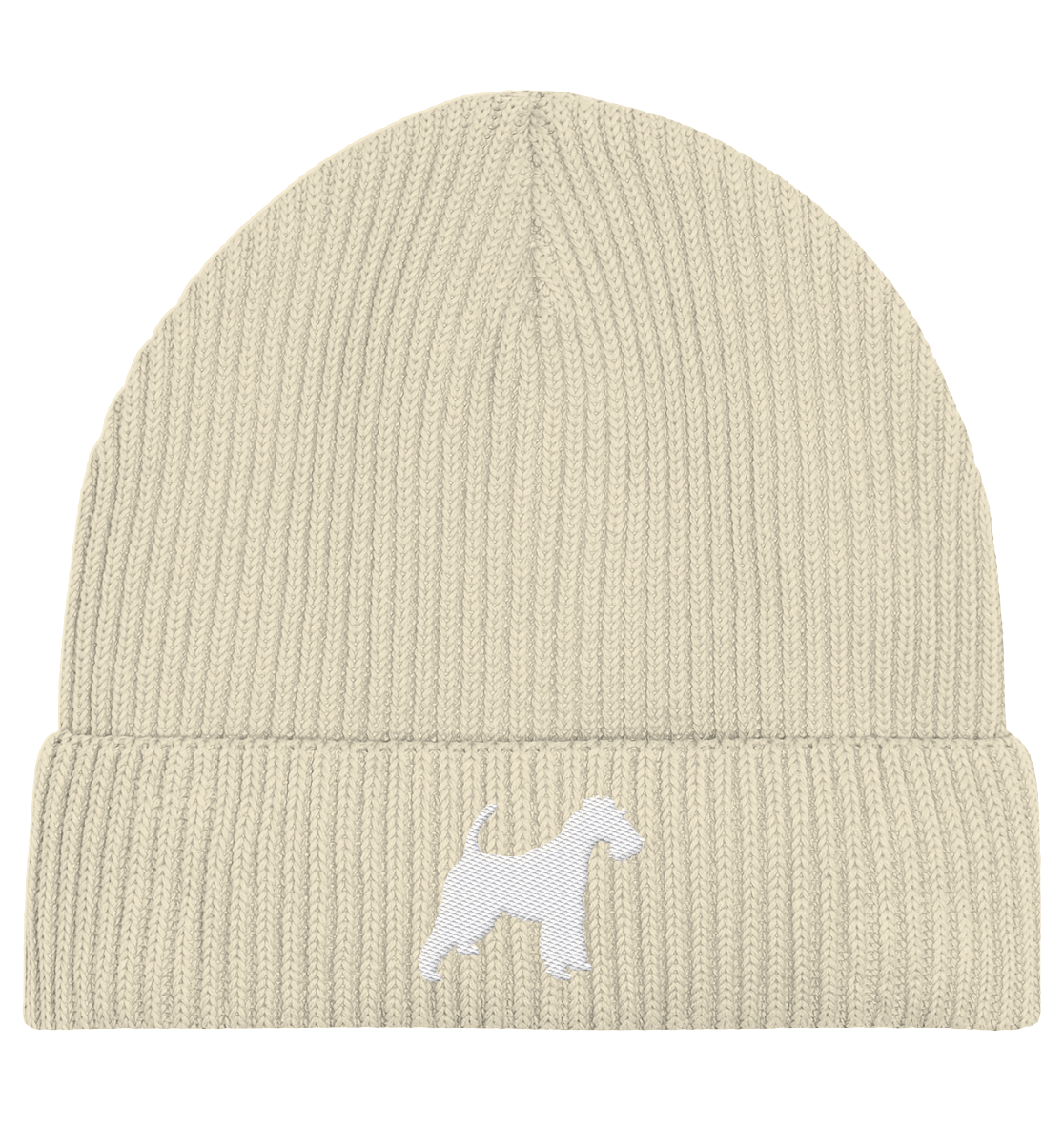 Drahthaar Foxterrier Terrier-Silhouette - Organic Fisherman Beanie