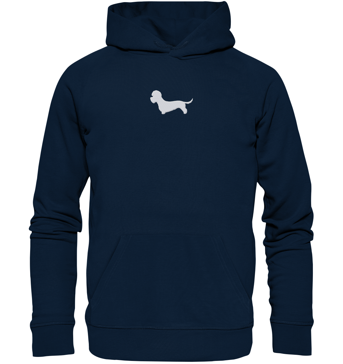 Dandie Dinmont Terrier-Silhouette - Organic Hoodie (Stick)
