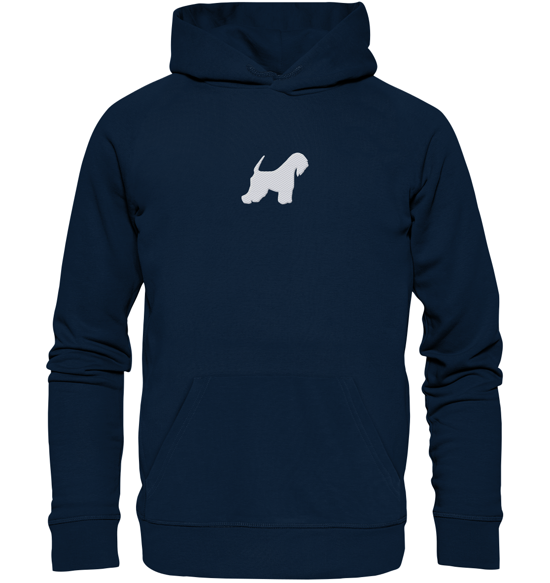 Irish Soft Coated Wheaten Terrier-Silhouette - Organic Hoodie (Stick)