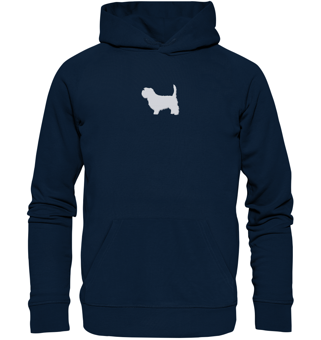 Irish Glen of Imaal Terrier-Silhouette - Organic Hoodie (Stick)