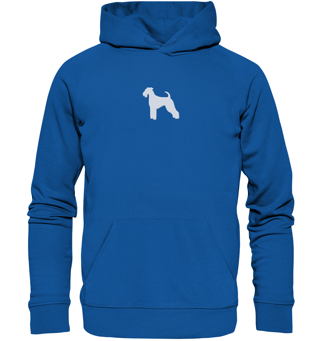 Airedale Terrier-Silhouette - Organic Hoodie (Stick)