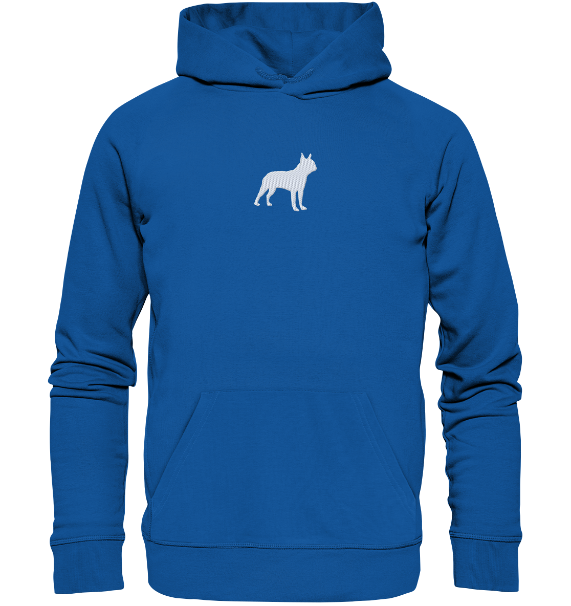 Boston Terrier-Silhouette - Organic Hoodie (Stick)