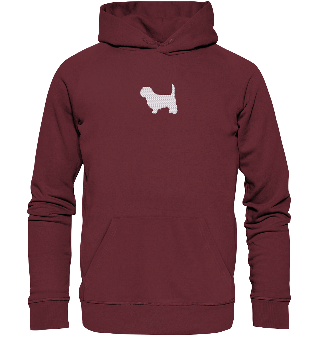 Irish Glen of Imaal Terrier-Silhouette - Organic Hoodie (Stick)