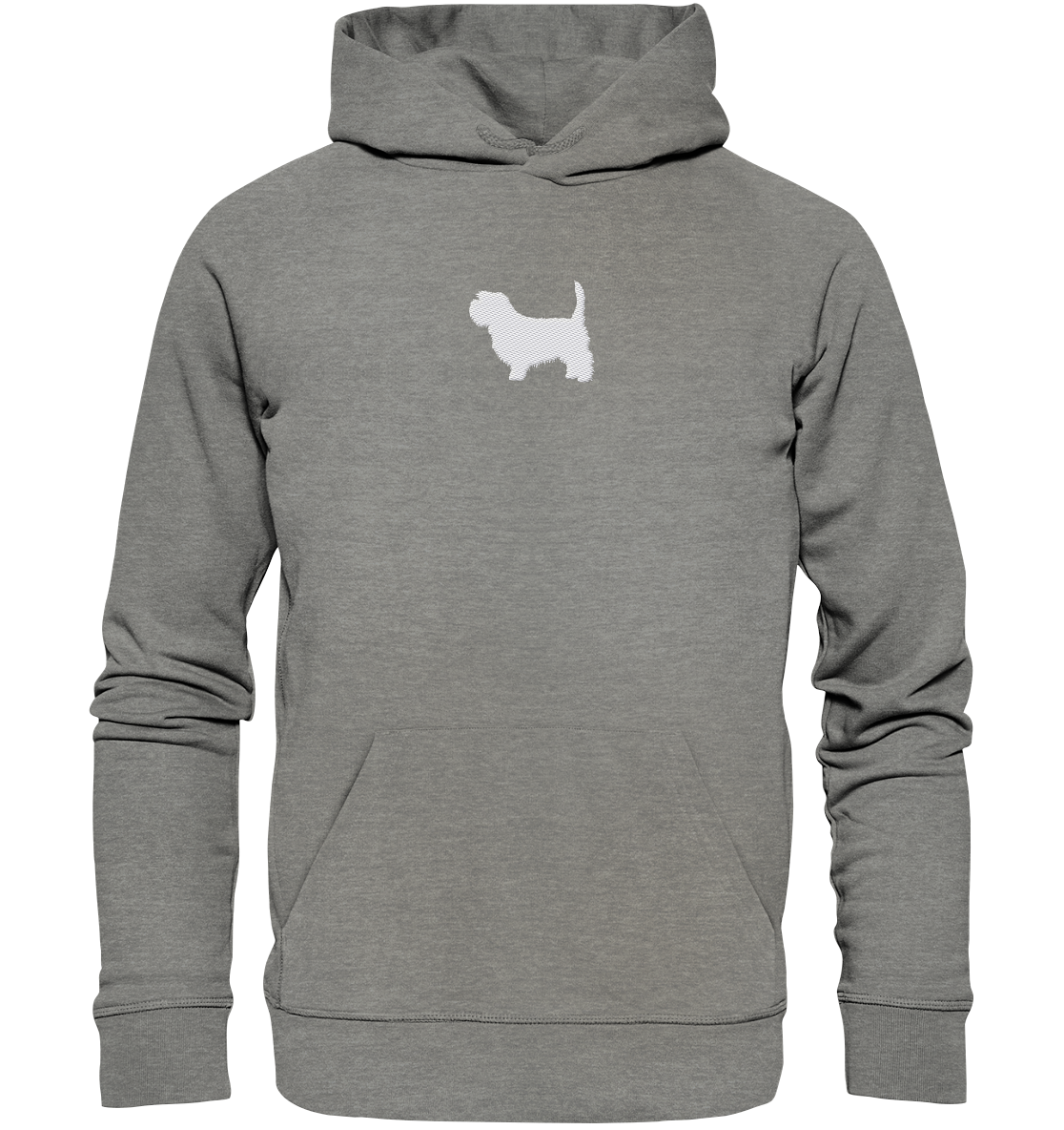 Irish Glen of Imaal Terrier-Silhouette - Organic Hoodie (Stick)