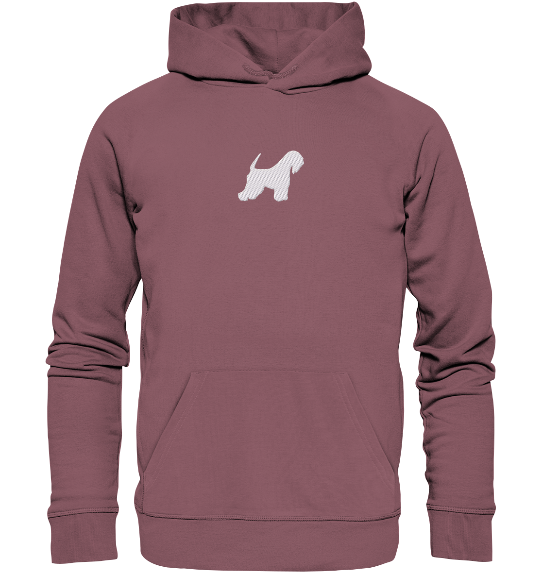 Irish Soft Coated Wheaten Terrier-Silhouette - Organic Hoodie (Stick)