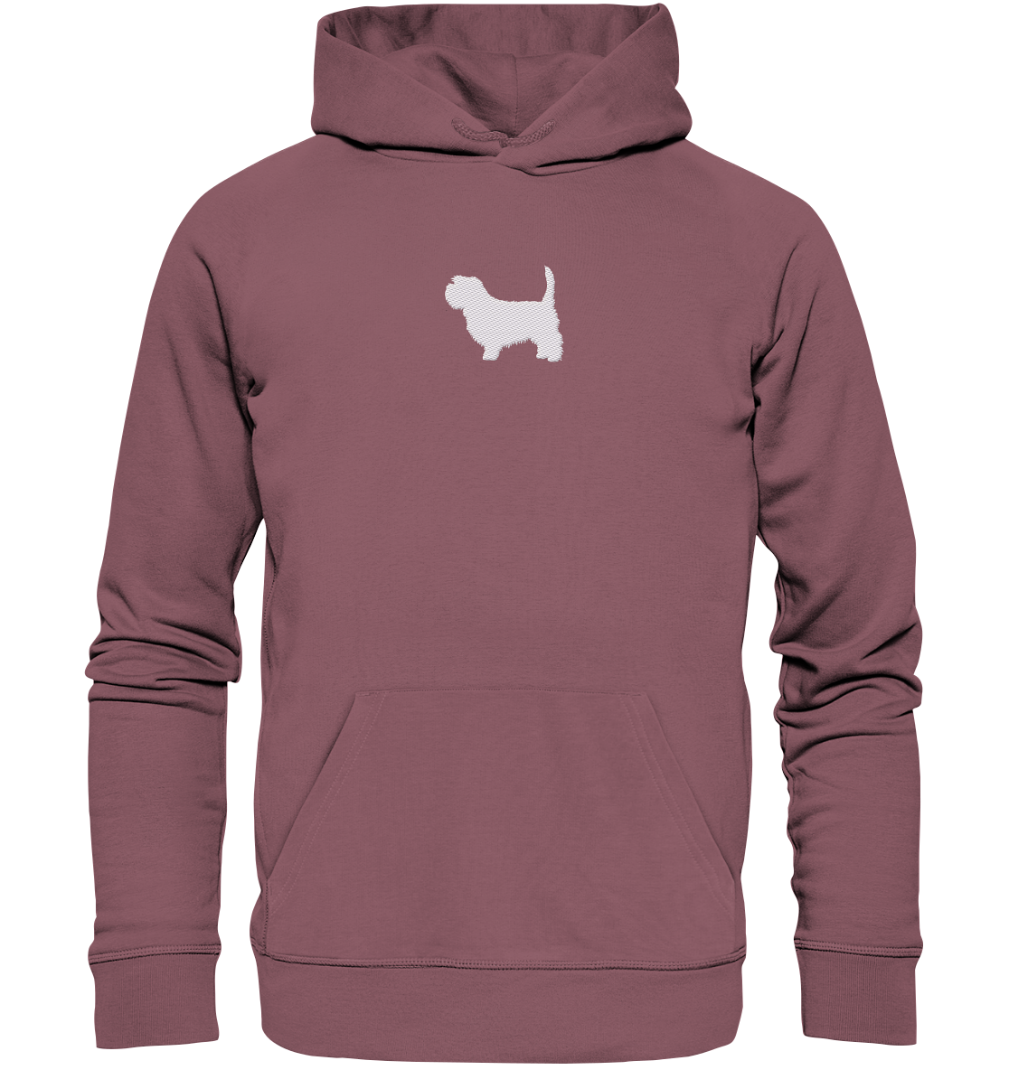 Irish Glen of Imaal Terrier-Silhouette - Organic Hoodie (Stick)