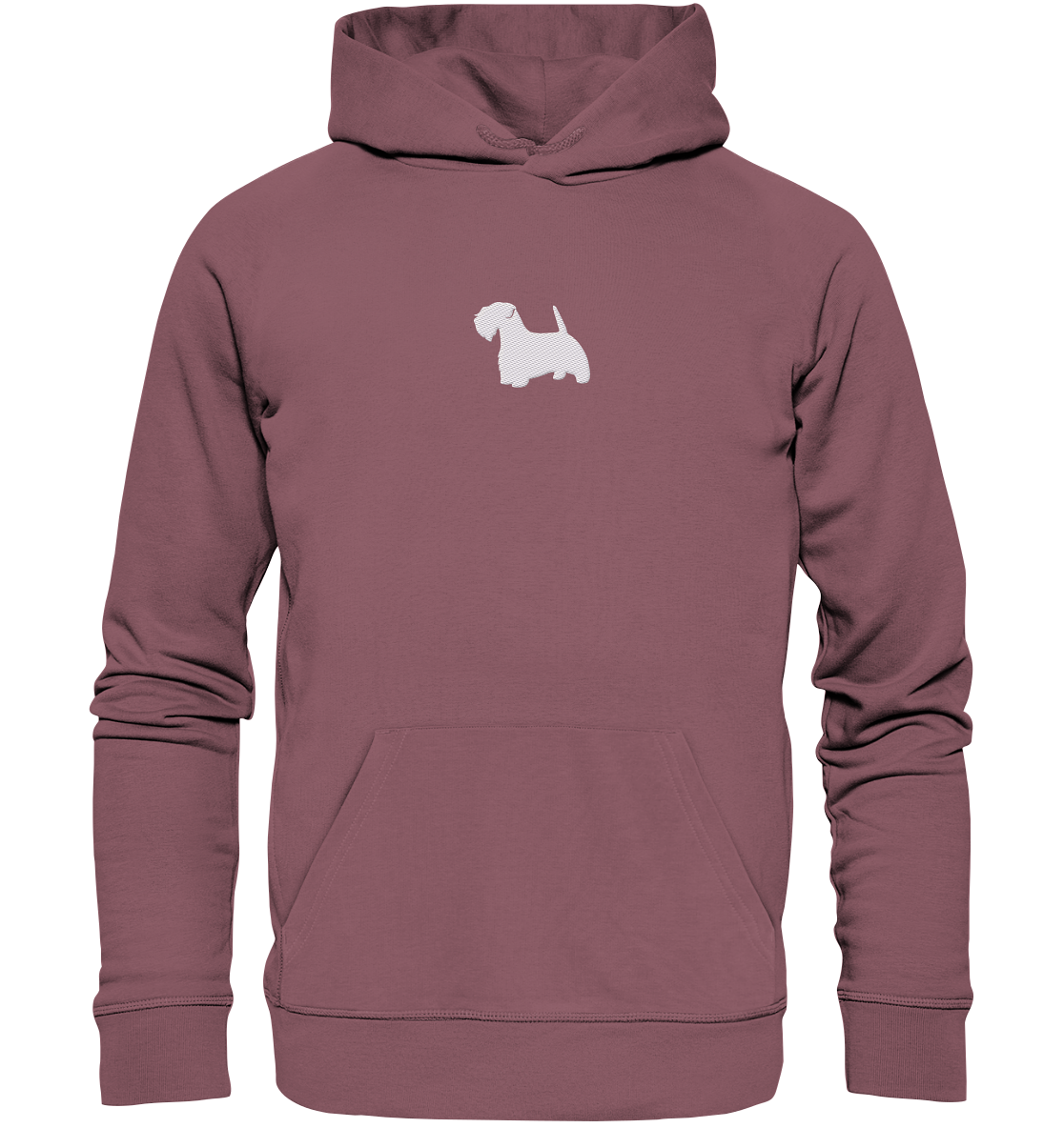 Sealyham Terrier-Silhouette - Organic Hoodie (Stick)