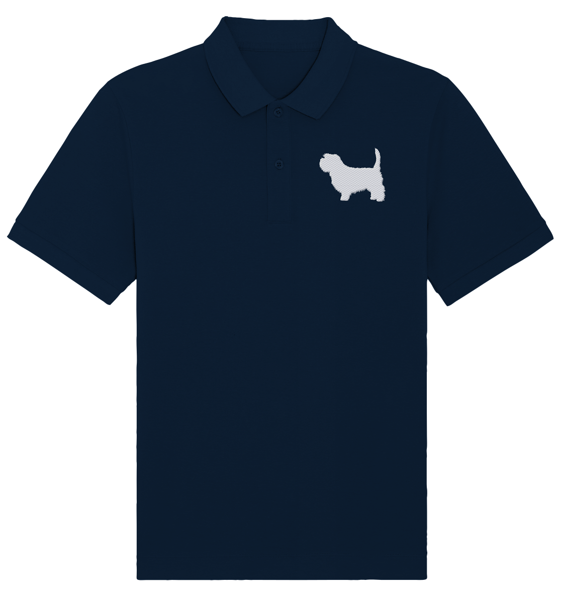 Irish Glen of Imaal Terrier-Silhouette - Organic Poloshirt (Stick)