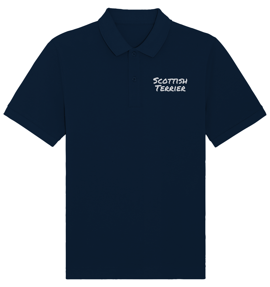 Scottish Terrier - Organic Poloshirt (Stick)