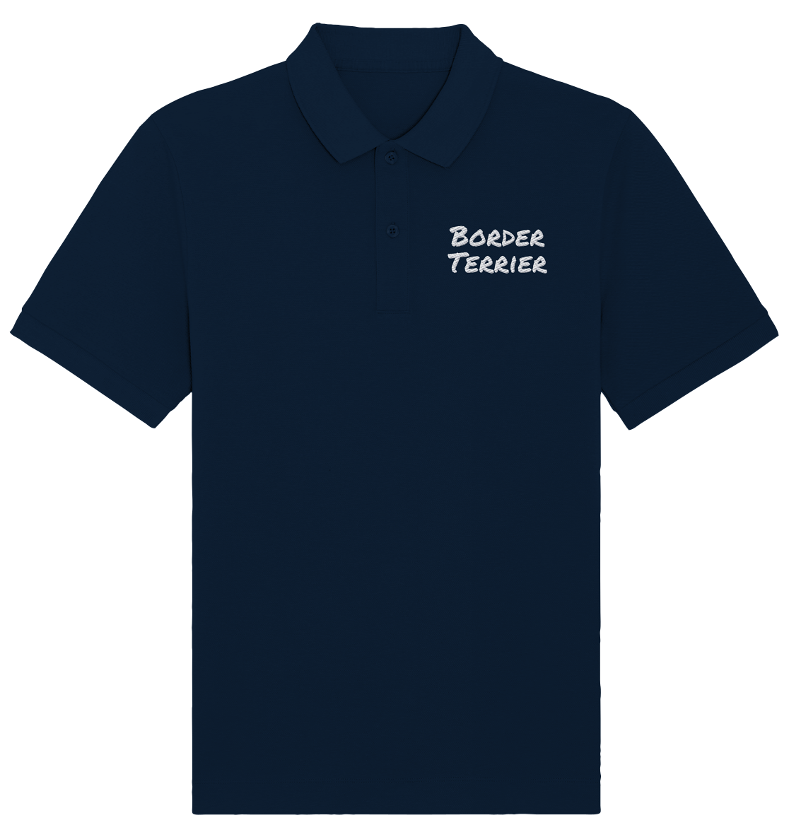 Border Terrier - Organic Poloshirt (Stick)