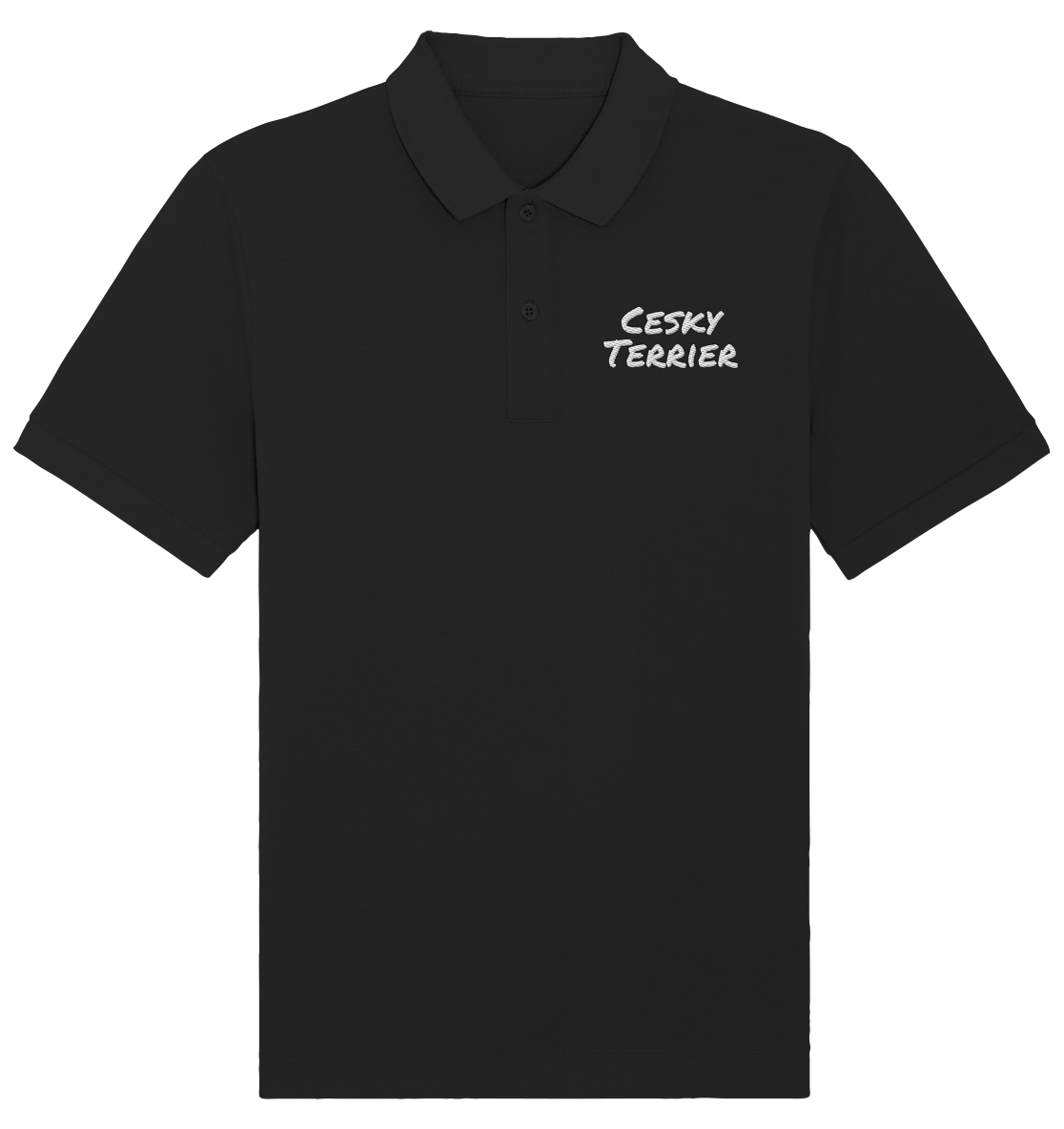 Cesky Terrier - Organic Poloshirt (Stick)