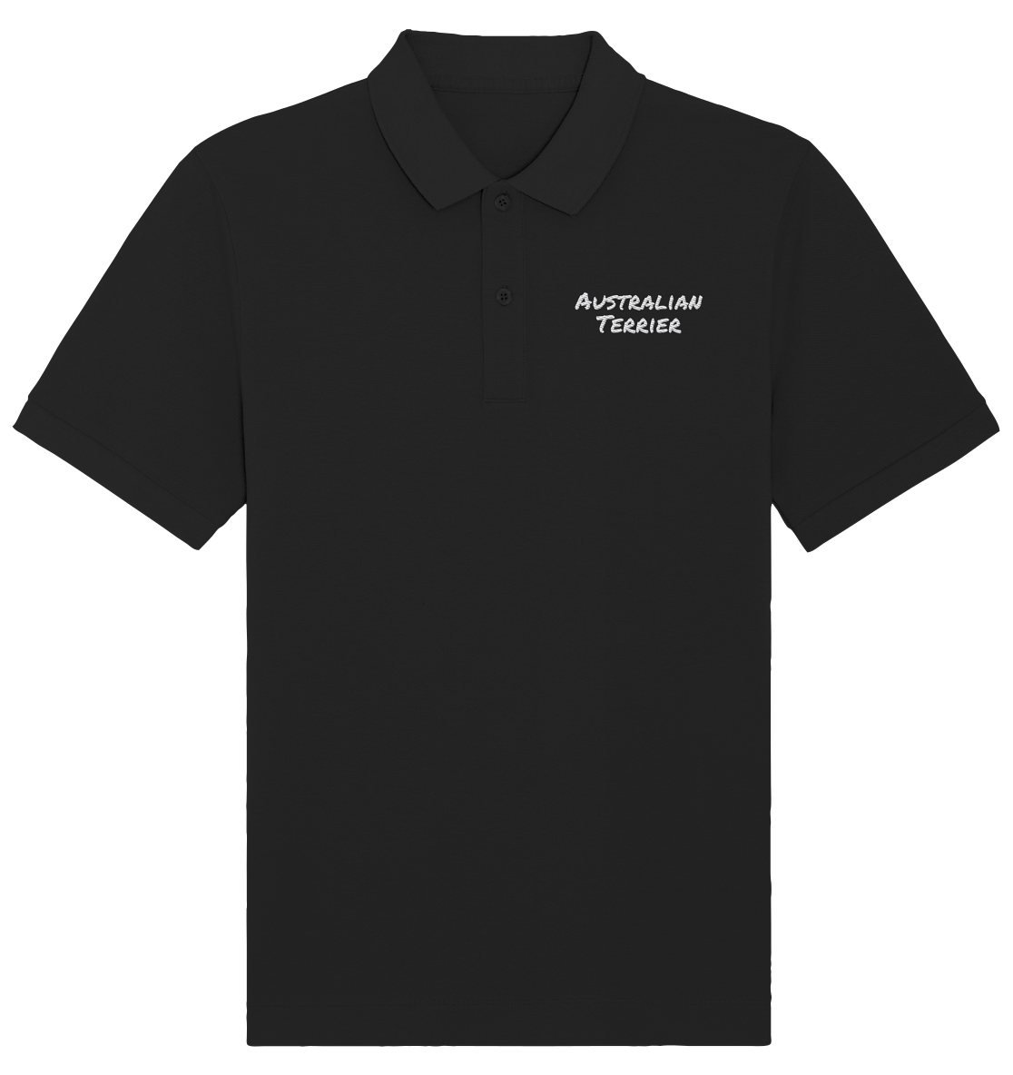 Australian Terrier - Organic Poloshirt (Stick)