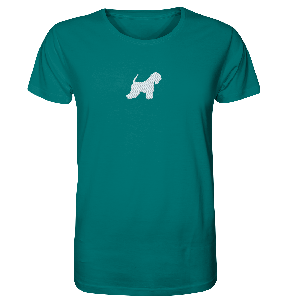 Irish Soft Coated Wheaten Terrier-Silhouette - Organic Shirt (Stick)