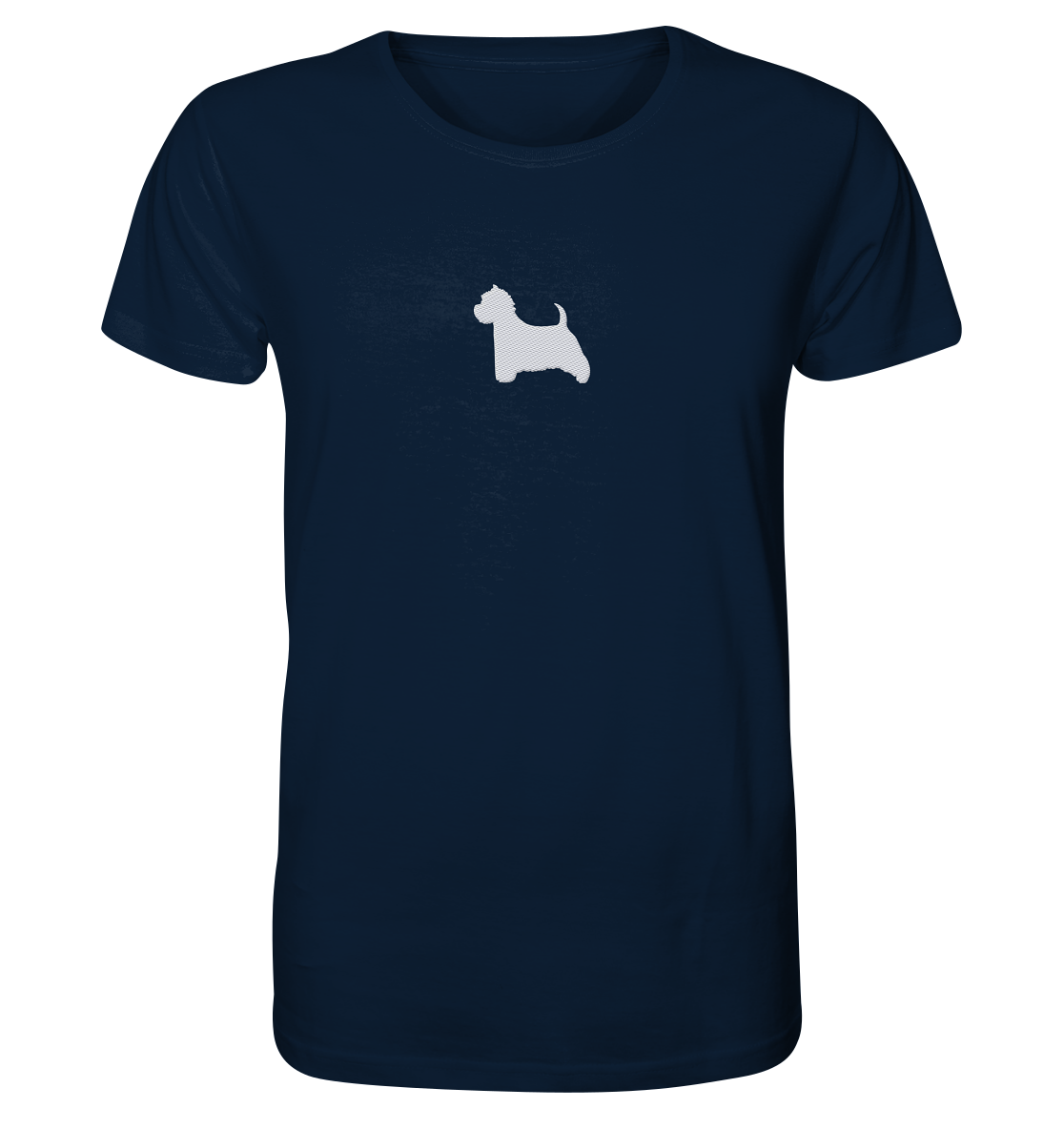 West Highland White Terrier-Silhouette - Organic Shirt (Stick)