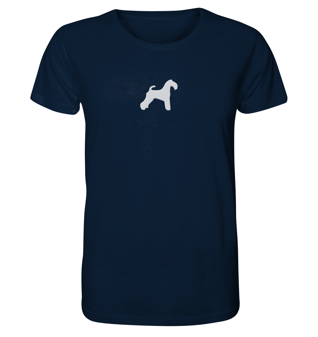 Kerry Blue Terrier-Silhouette - Organic Shirt (Stick)