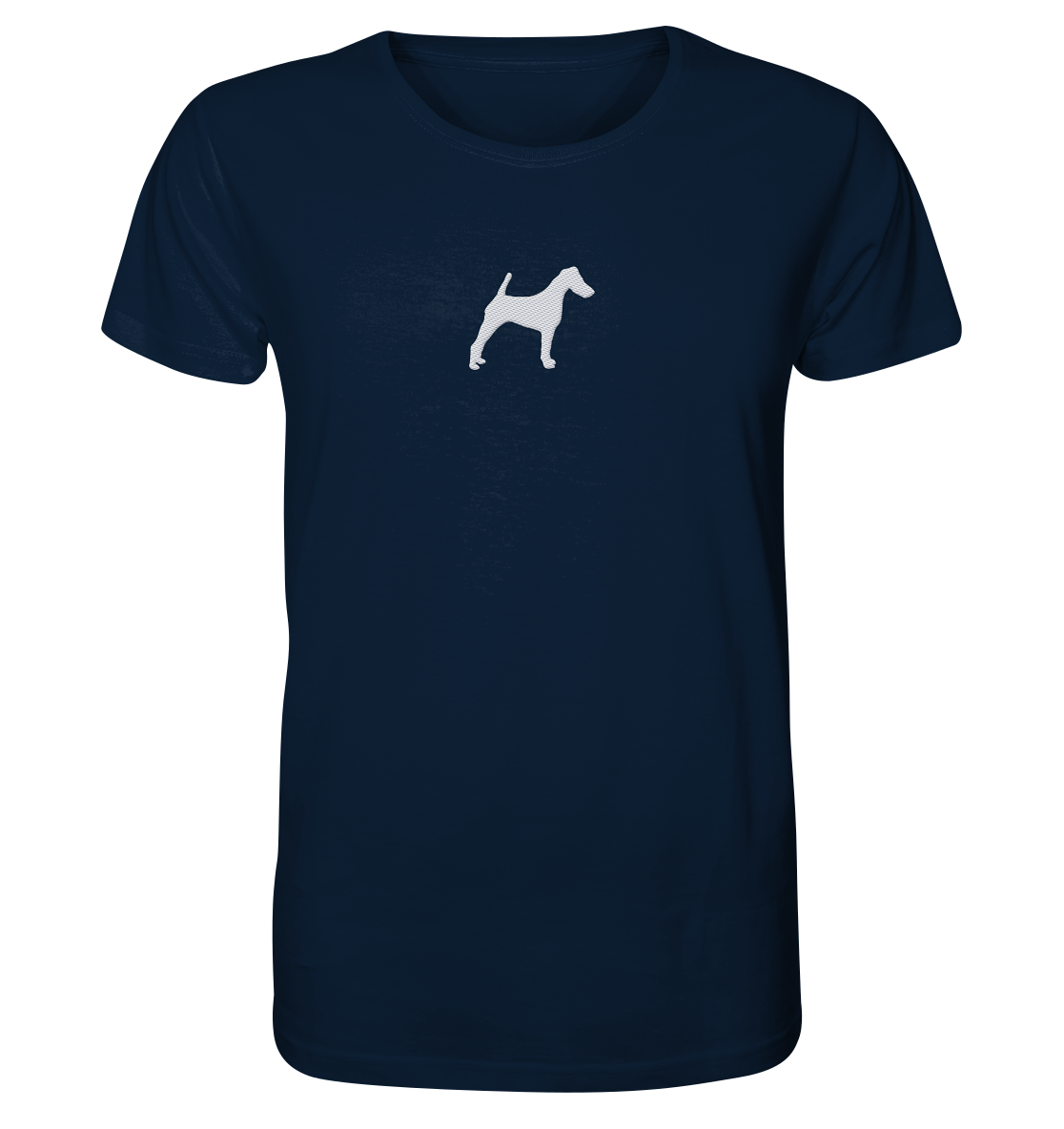 Glatthaar Foxterrier Terrier-Silhouette - Organic Shirt (Stick)