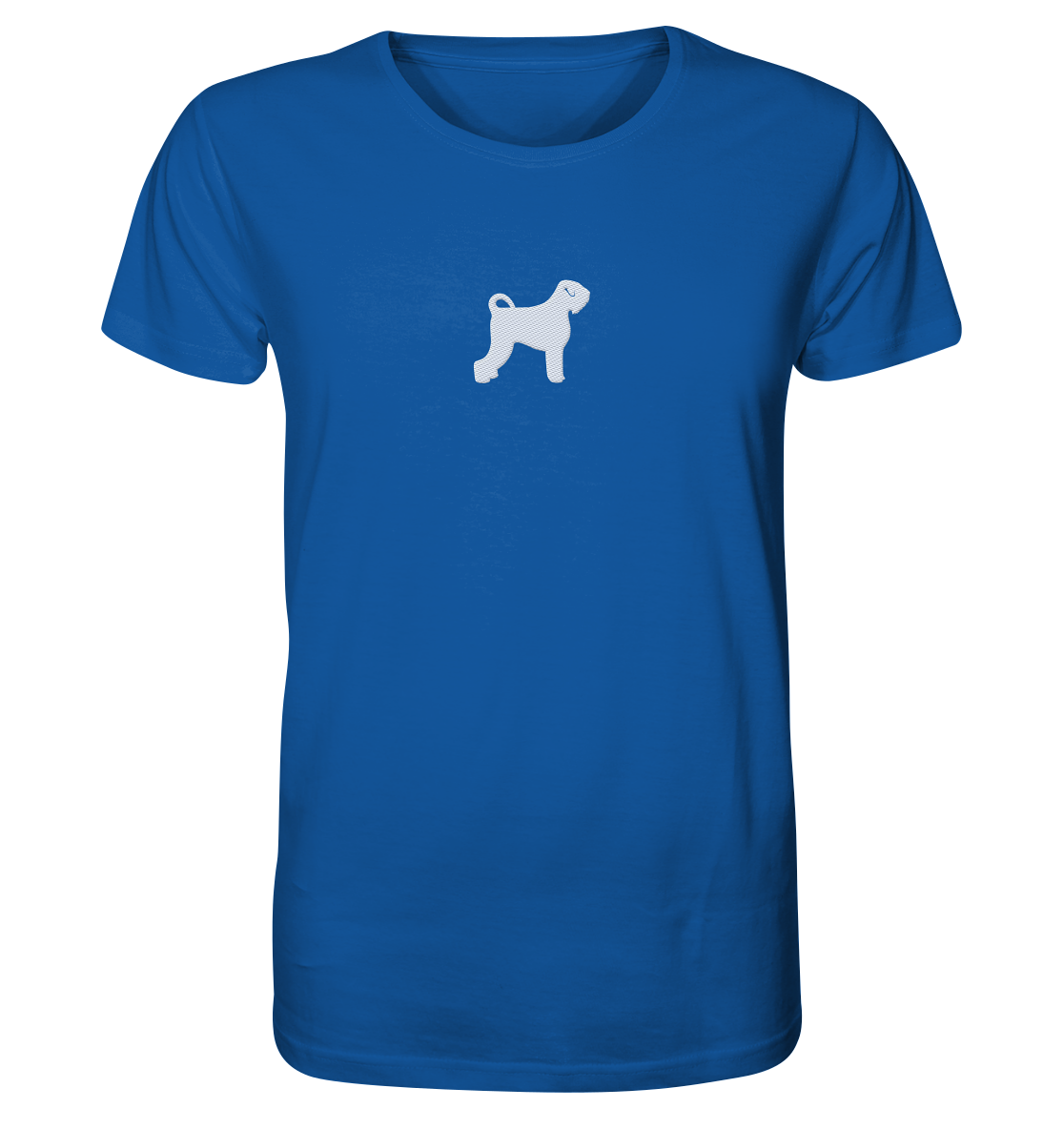Schwarzer Russischer Terrier-Silhouette - Organic Shirt (Stick)