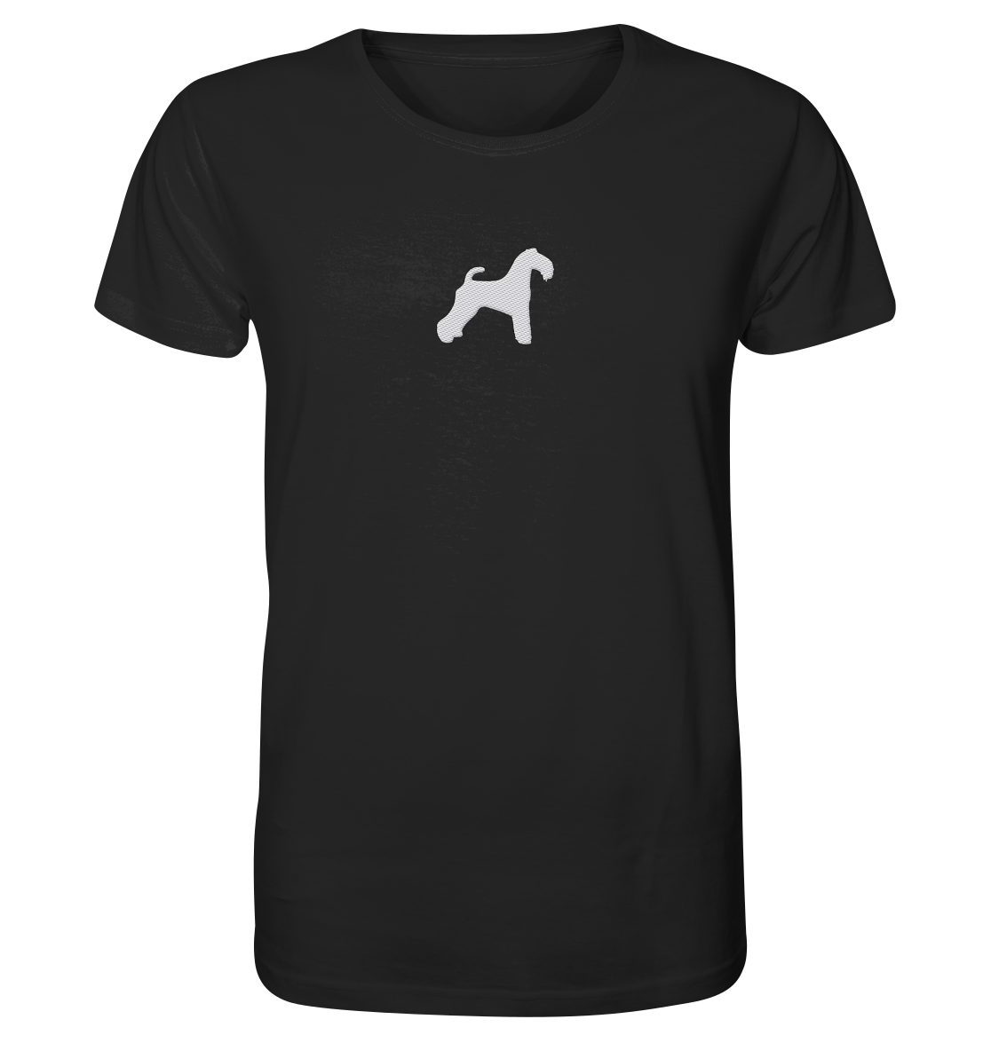 Kerry Blue Terrier-Silhouette - Organic Shirt (Stick)