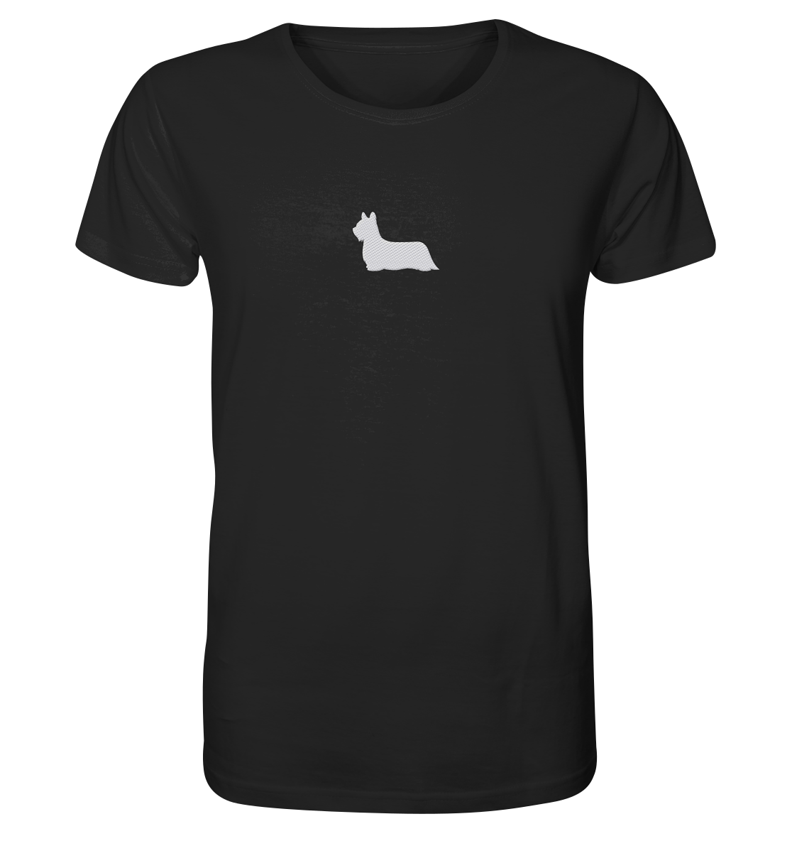 Skye Terrier-Silhouette - Organic Shirt (Stick)