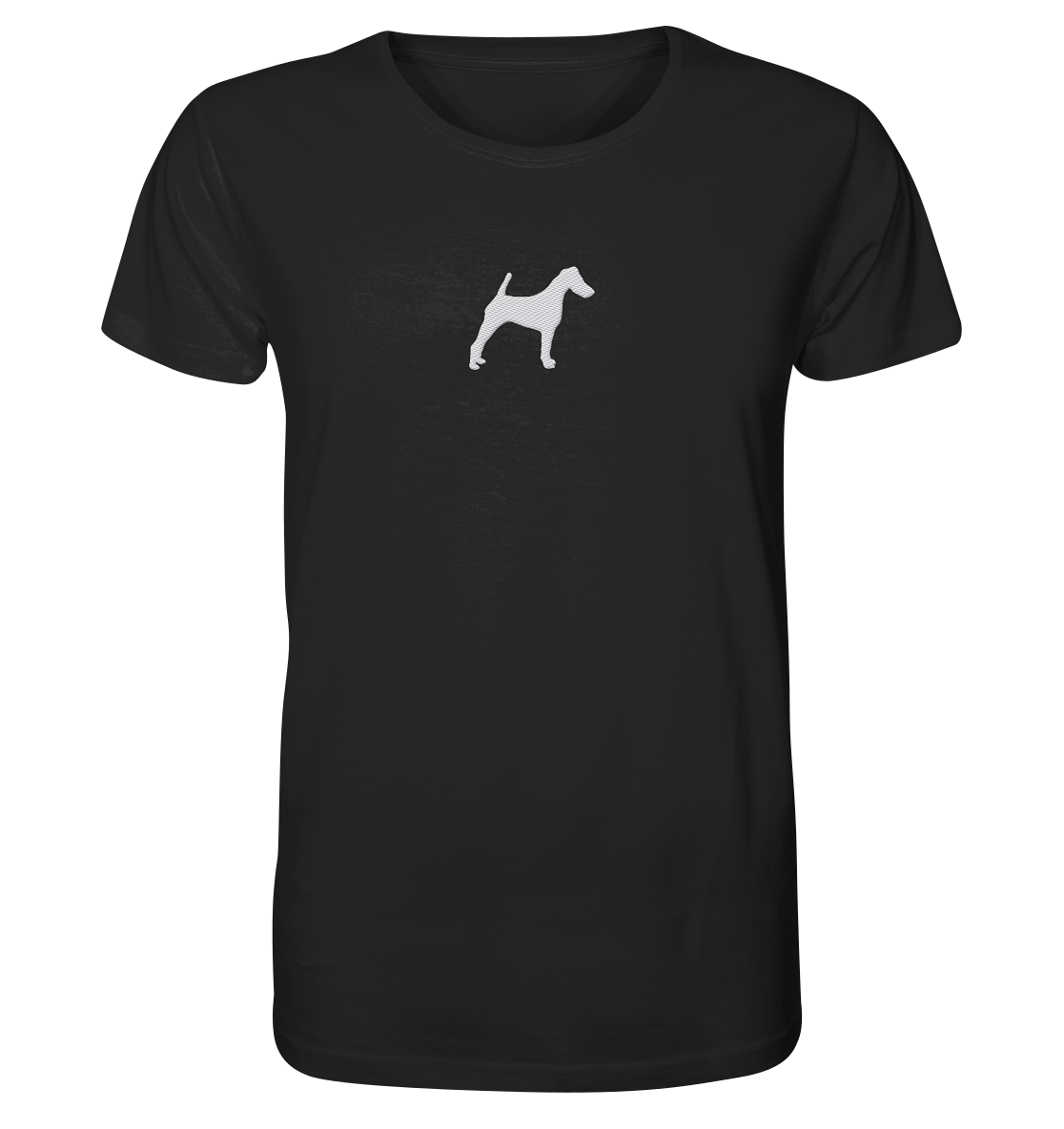 Glatthaar Foxterrier Terrier-Silhouette - Organic Shirt (Stick)