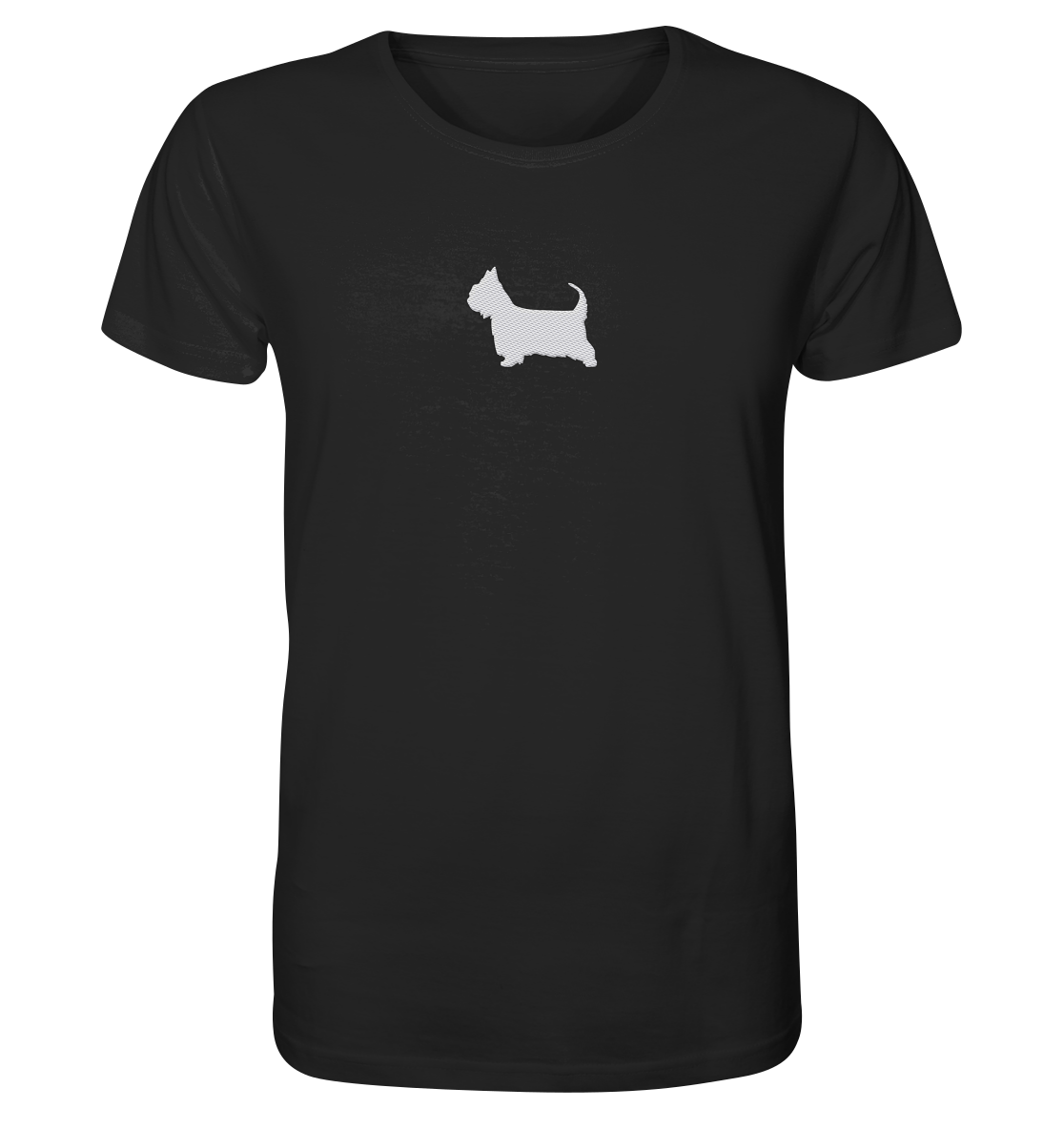 Australian Silky Terrier-Silhouette - Organic Shirt (Stick)