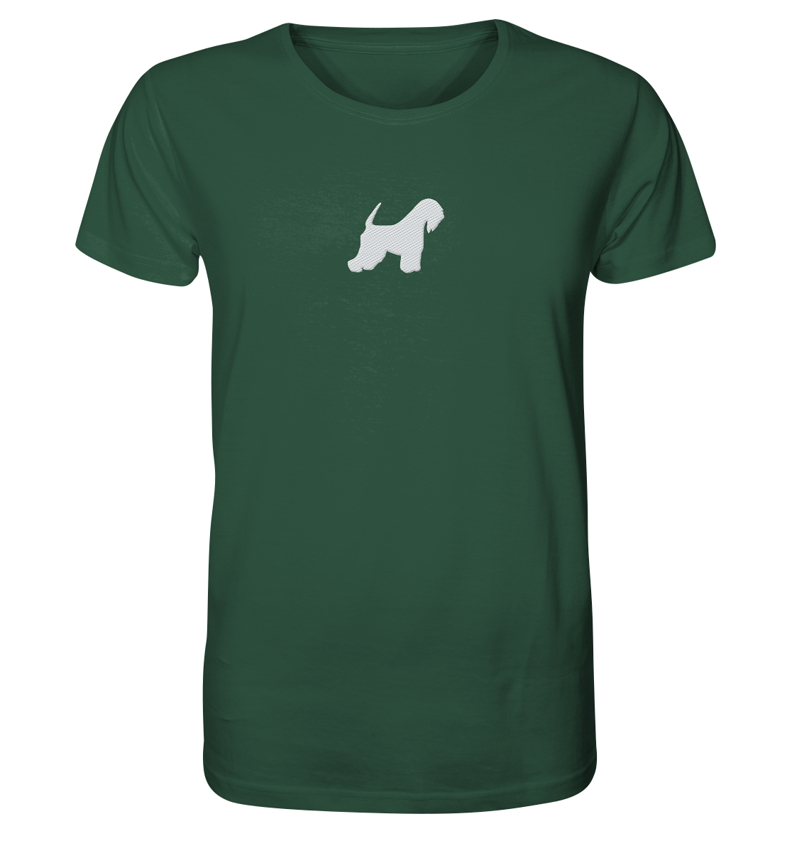 Irish Soft Coated Wheaten Terrier-Silhouette - Organic Shirt (Stick)