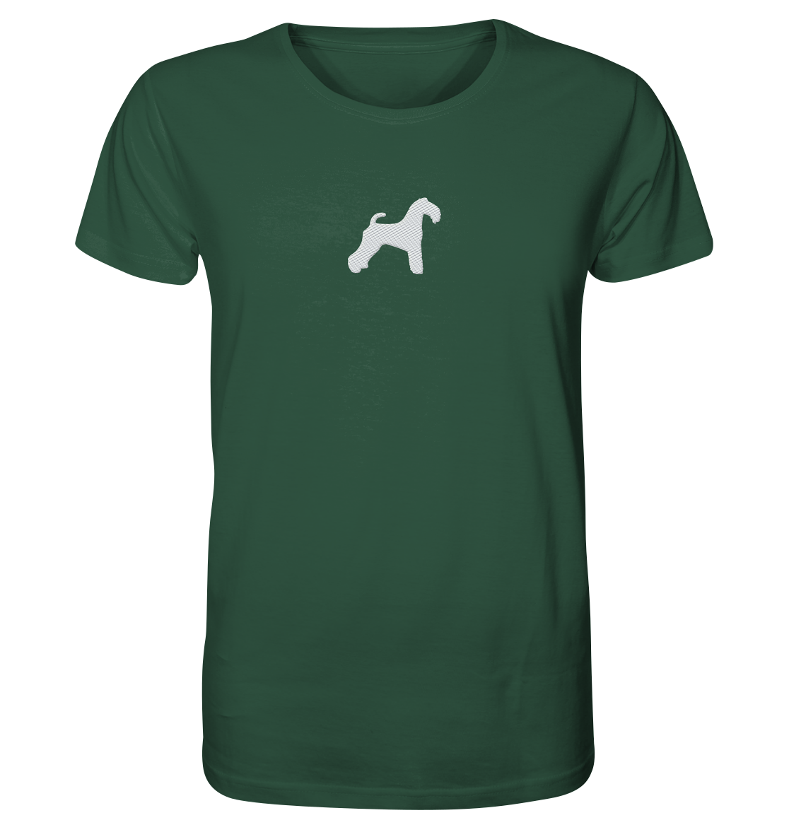 Kerry Blue Terrier-Silhouette - Organic Shirt (Stick)