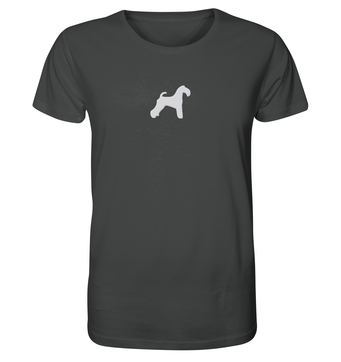 Kerry Blue Terrier-Silhouette - Organic Shirt (Stick)