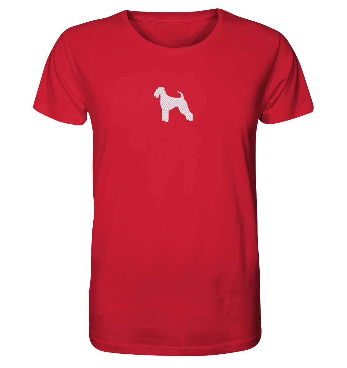 Airedale Terrier-Silhouette - Organic Shirt (Stick)