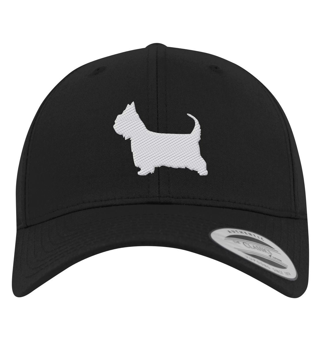 Australian Silky Terrier-Silhouette - Premium Baseball Cap