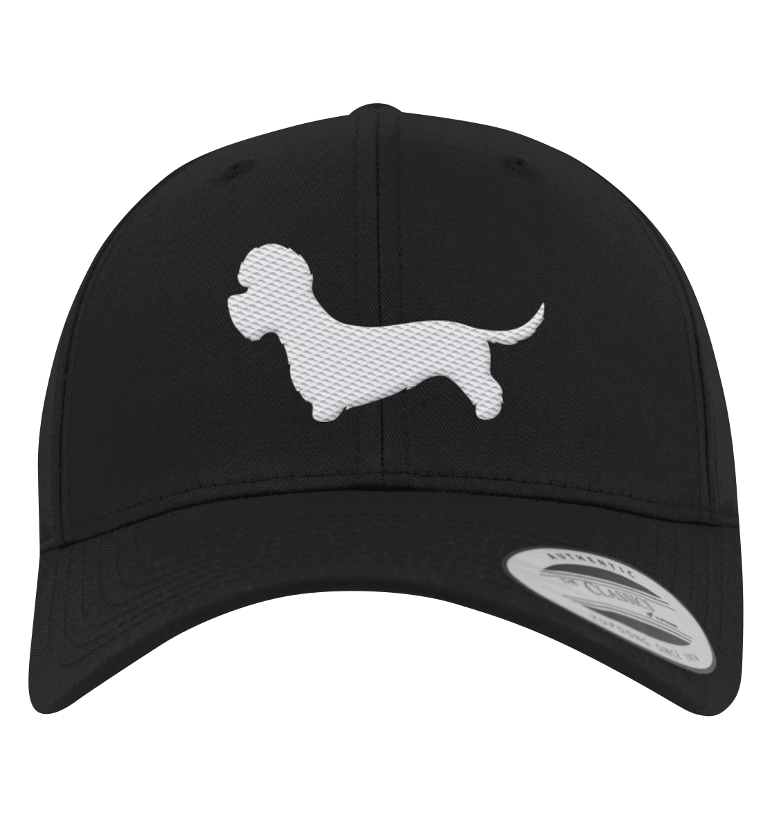Dandie Dinmont Terrier-Silhouette - Premium Baseball Cap
