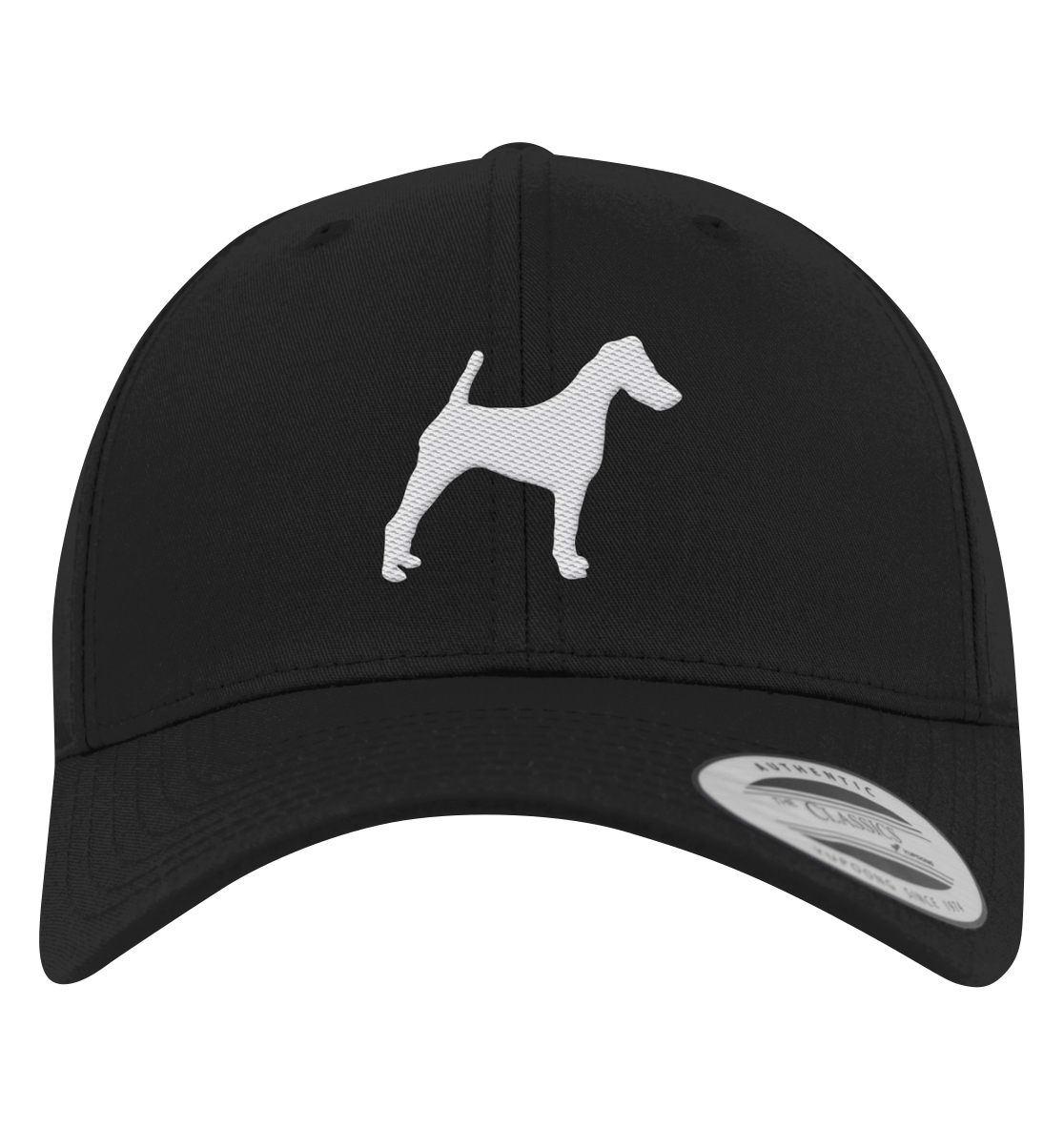 Glatthaar Foxterrier Terrier-Silhouette - Premium Baseball Cap