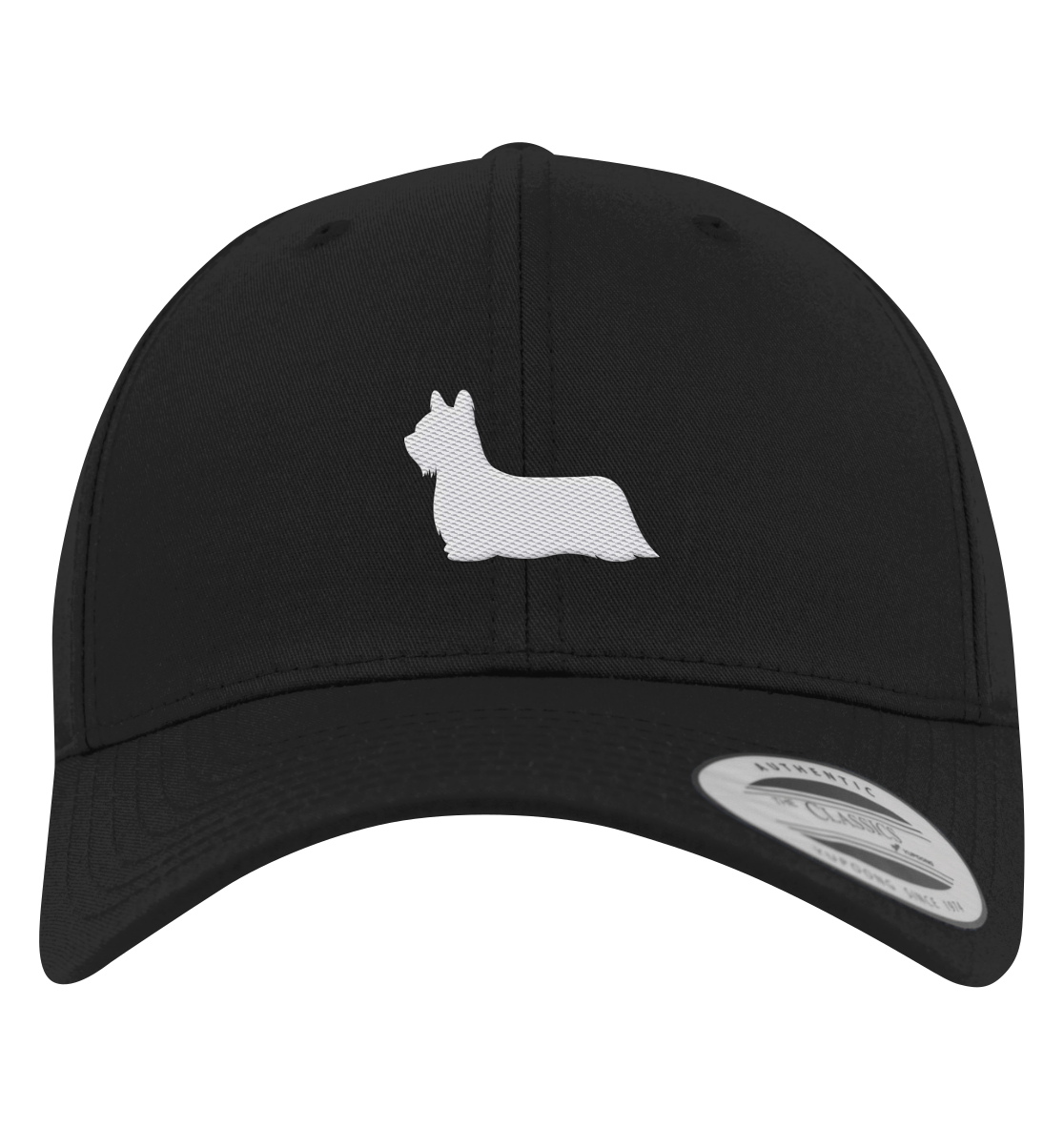 Skye Terrier-Silhouette - Premium Baseball Cap
