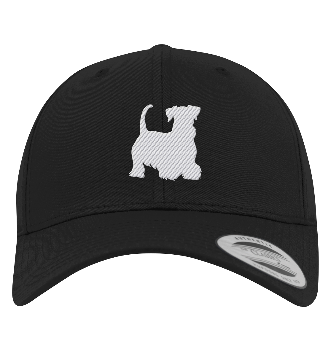 Cesky Terrier-Silhouette - Premium Baseball Cap