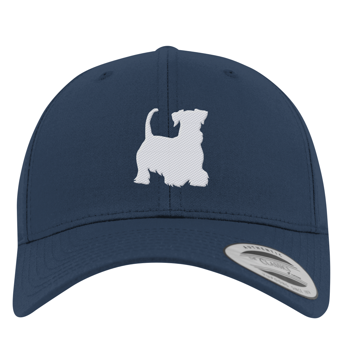 Cesky Terrier-Silhouette - Premium Baseball Cap