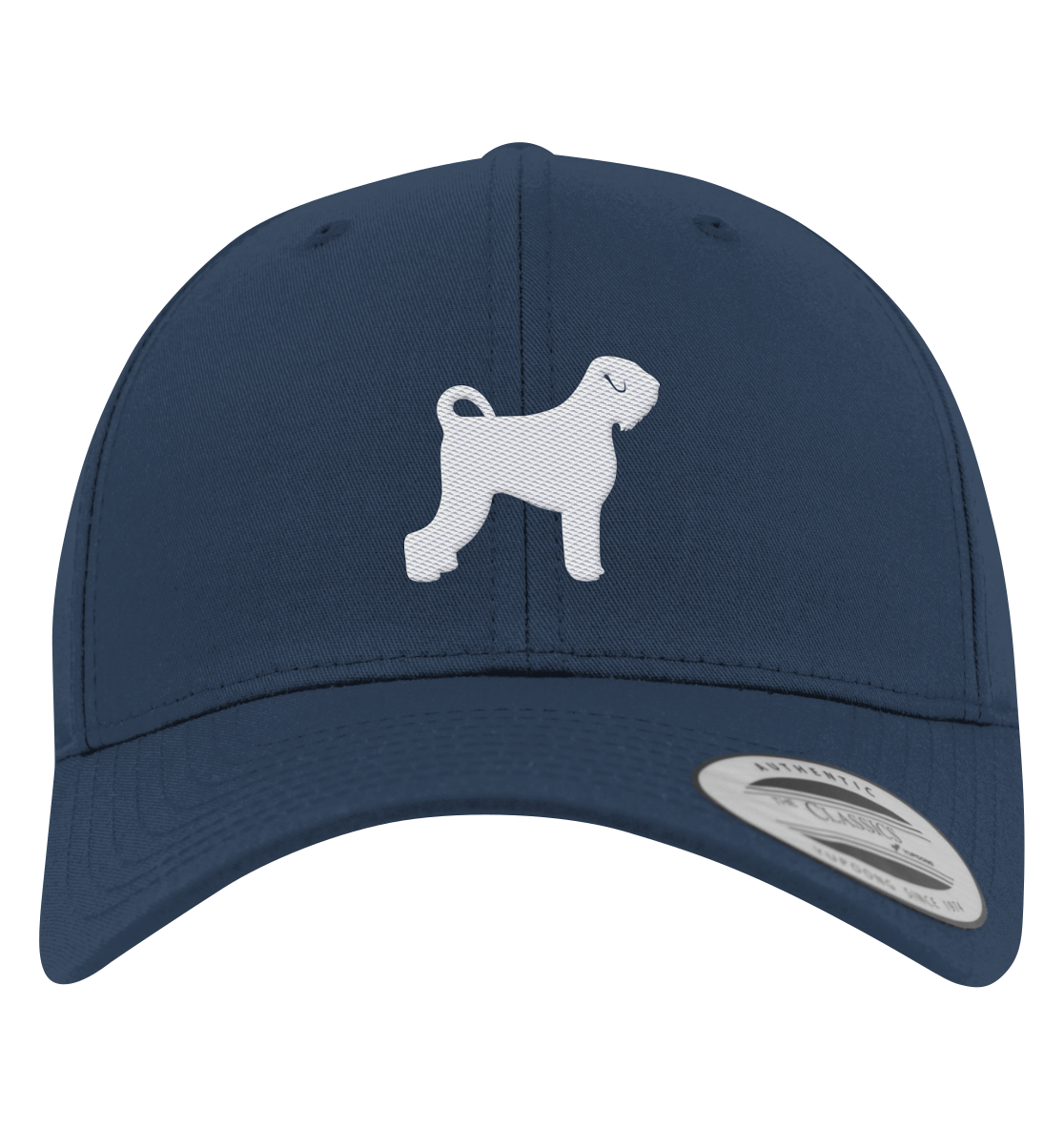 Schwarzer Russischer Terrier-Silhouette - Premium Baseball Cap