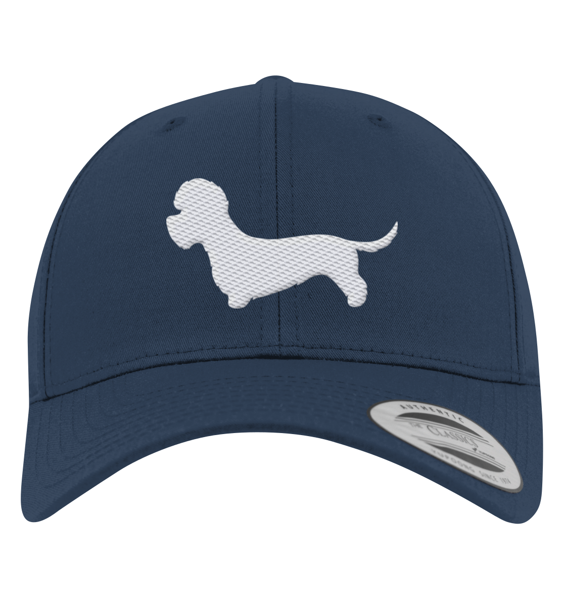 Dandie Dinmont Terrier-Silhouette - Premium Baseball Cap