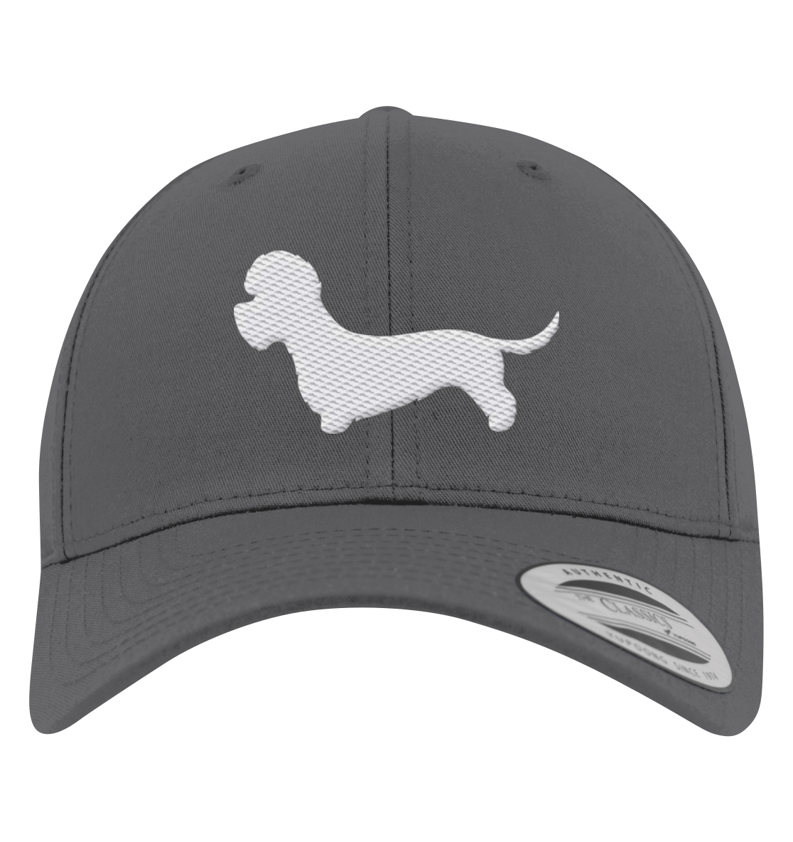 Dandie Dinmont Terrier-Silhouette - Premium Baseball Cap