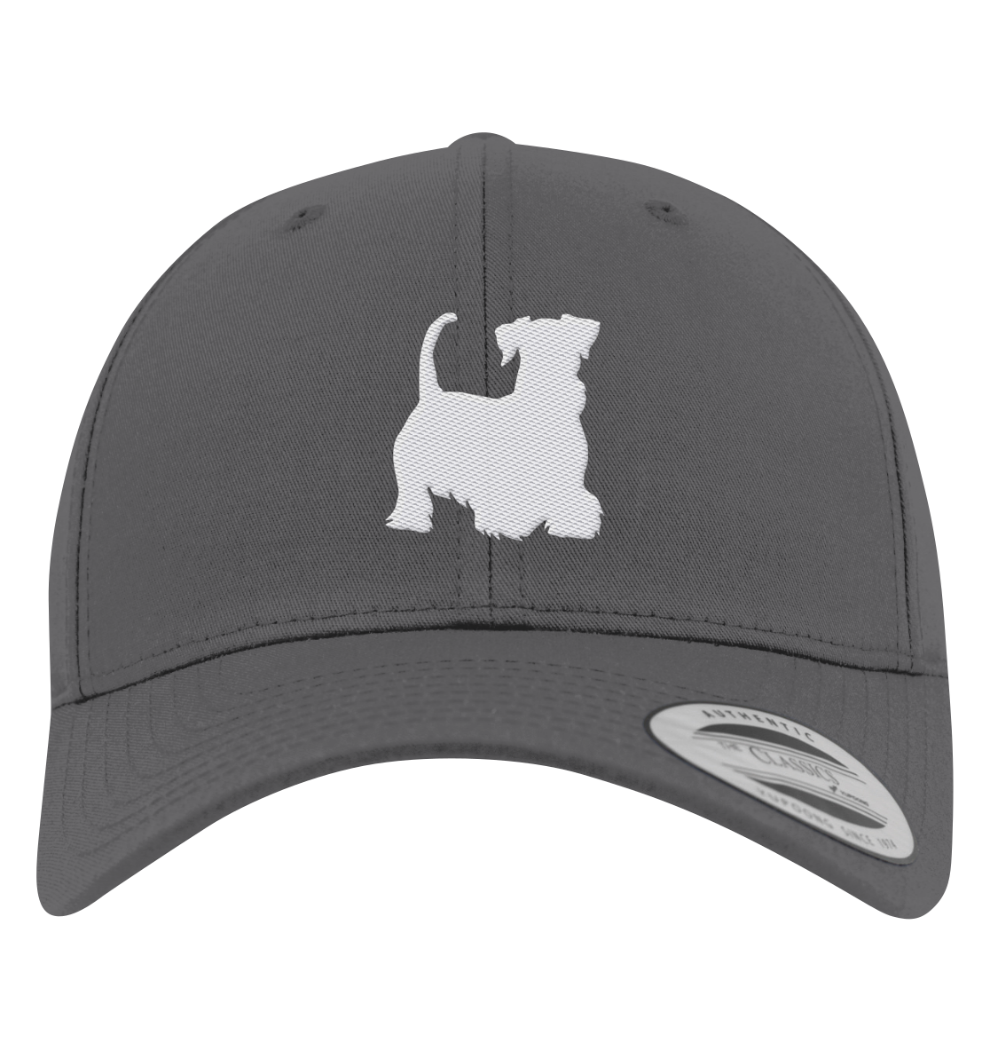 Cesky Terrier-Silhouette - Premium Baseball Cap