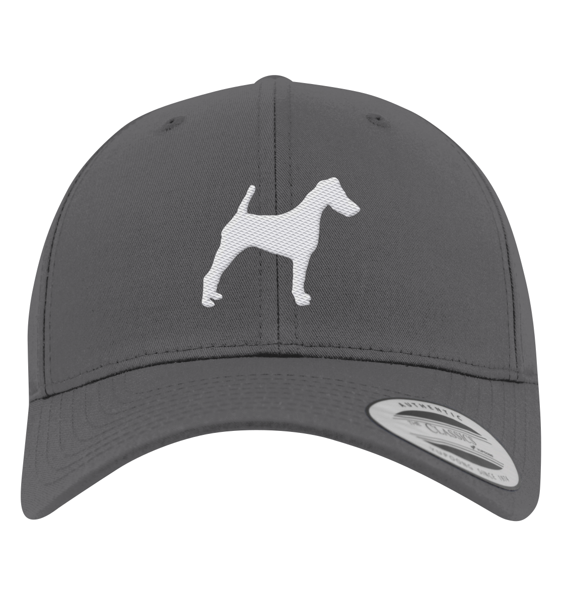 Glatthaar Foxterrier Terrier-Silhouette - Premium Baseball Cap