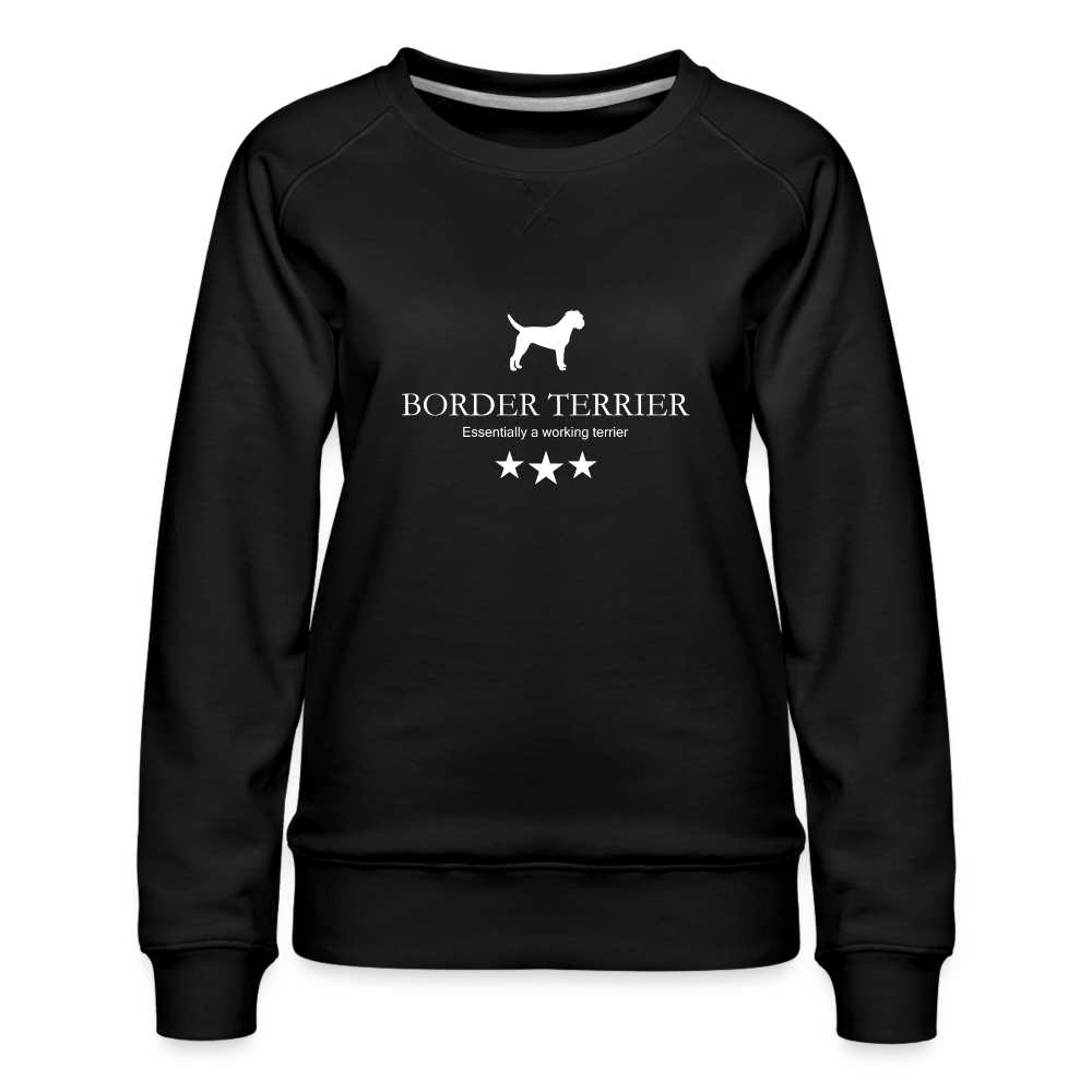 Frauen Premium Pullover - Border Terrier - Essentially a working terrier... - Schwarz